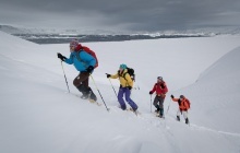 Snowshoeing the summits and the unbelievable ice-cap !