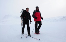 Ski touring along the Icefjord
