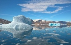 Beautiful Greenlandic iceberg landscape